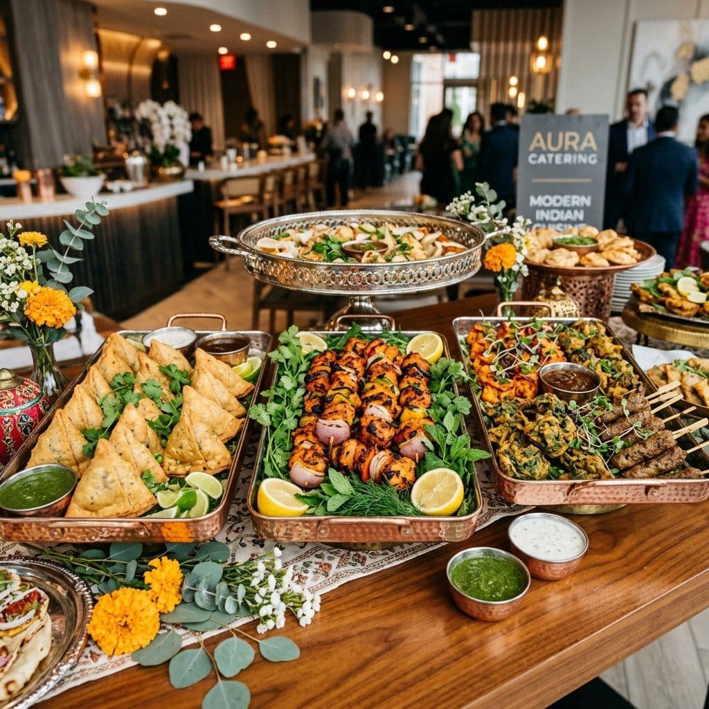 Bollywood Bites Catering Trays Menu Flyer