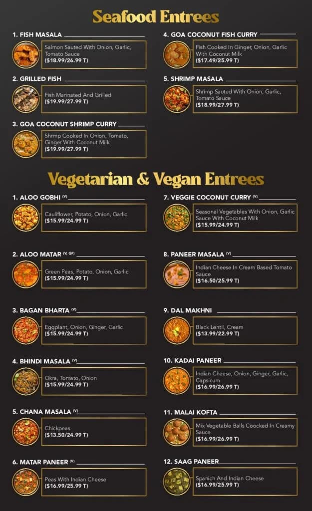 Royal Curries (Chicken & Lamb) - Bollywood Bites Menu